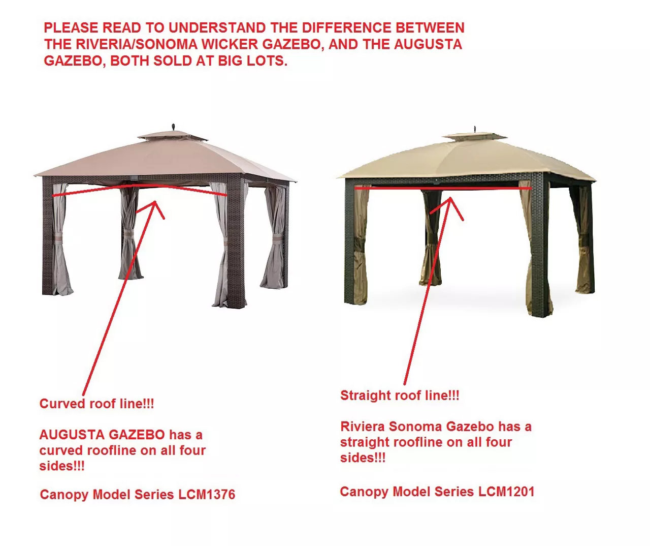Riviera Sonoma Gazebo Beige Damask Replacement Canopy 5 Riviera Sonoma Gazebo Beige Damask Replacement Canopy - Image 3