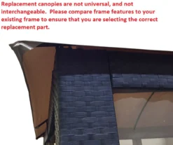 Riviera Sonoma Gazebo Midnight Blue Trellis Replacement Canopy -Garden Furniture Store 810549316 5