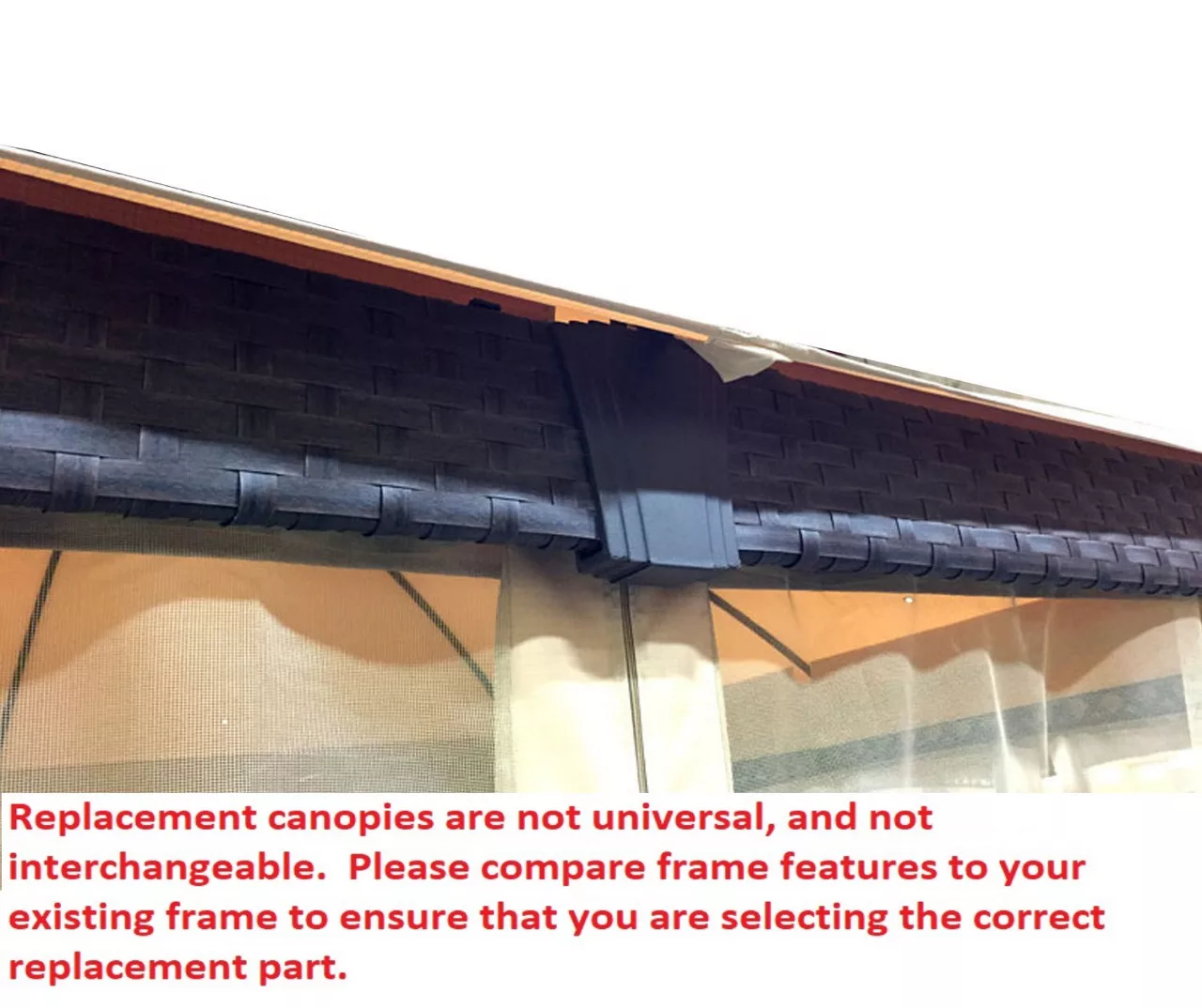 Riviera Sonoma Gazebo Palm Leaves Replacement Canopy 8 Riviera Sonoma Gazebo Palm Leaves Replacement Canopy - Image 6