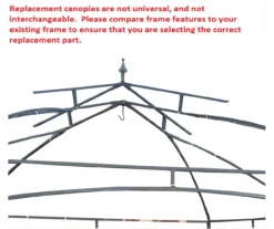 Newport Gazebo Replacement Riplock Canopy -Garden Furniture Store 810549326 3