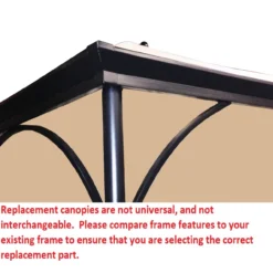 Somerset Gazebo Stone Stripe Replacement Canopy -Garden Furniture Store 810549340 4