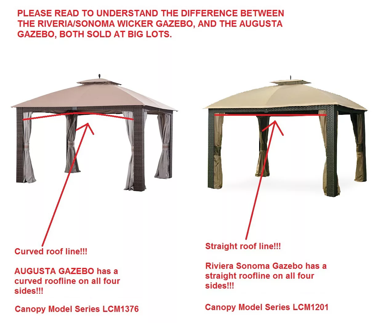 Augusta Gazebo Beige Replacement Riplock Canopy & Side Mosquito Netting Set 11 Augusta Gazebo Beige Replacement Riplock Canopy & Side Mosquito Netting Set - Image 9
