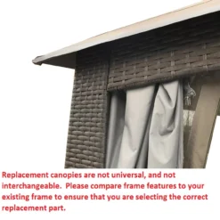 Augusta Gazebo Beige Replacement Riplock Canopy & Side Mosquito Netting Set 18 Augusta Gazebo Beige Replacement Riplock Canopy & Side Mosquito Netting Set -Garden Furniture Store 810549367 5