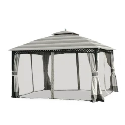 Windsor Dome Gazebo Stone Stripe Replacement Canopy 18 Windsor Dome Gazebo Stone Stripe Replacement Canopy -Garden Furniture Store 810549383 3