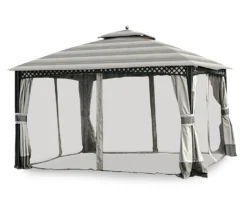 Windsor Dome Gazebo Stone Stripe Replacement Canopy 25 Windsor Dome Gazebo Stone Stripe Replacement Canopy -Garden Furniture Store 810549383 31