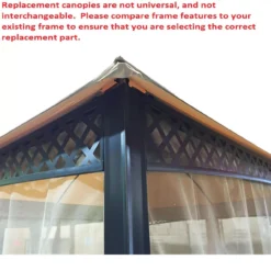 Windsor Dome Gazebo Stone Stripe Replacement Canopy 21 Windsor Dome Gazebo Stone Stripe Replacement Canopy -Garden Furniture Store 810549383 6