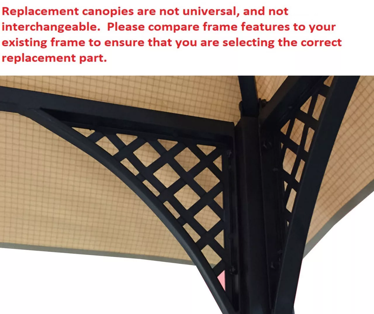 Windsor Grill Gazebo Stone Stripe Replacement Canopy 13 Windsor Grill Gazebo Stone Stripe Replacement Canopy - Image 11