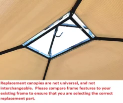 Windsor Grill Gazebo Stone Stripe Replacement Canopy 29 Windsor Grill Gazebo Stone Stripe Replacement Canopy -Garden Furniture Store 810549394 41