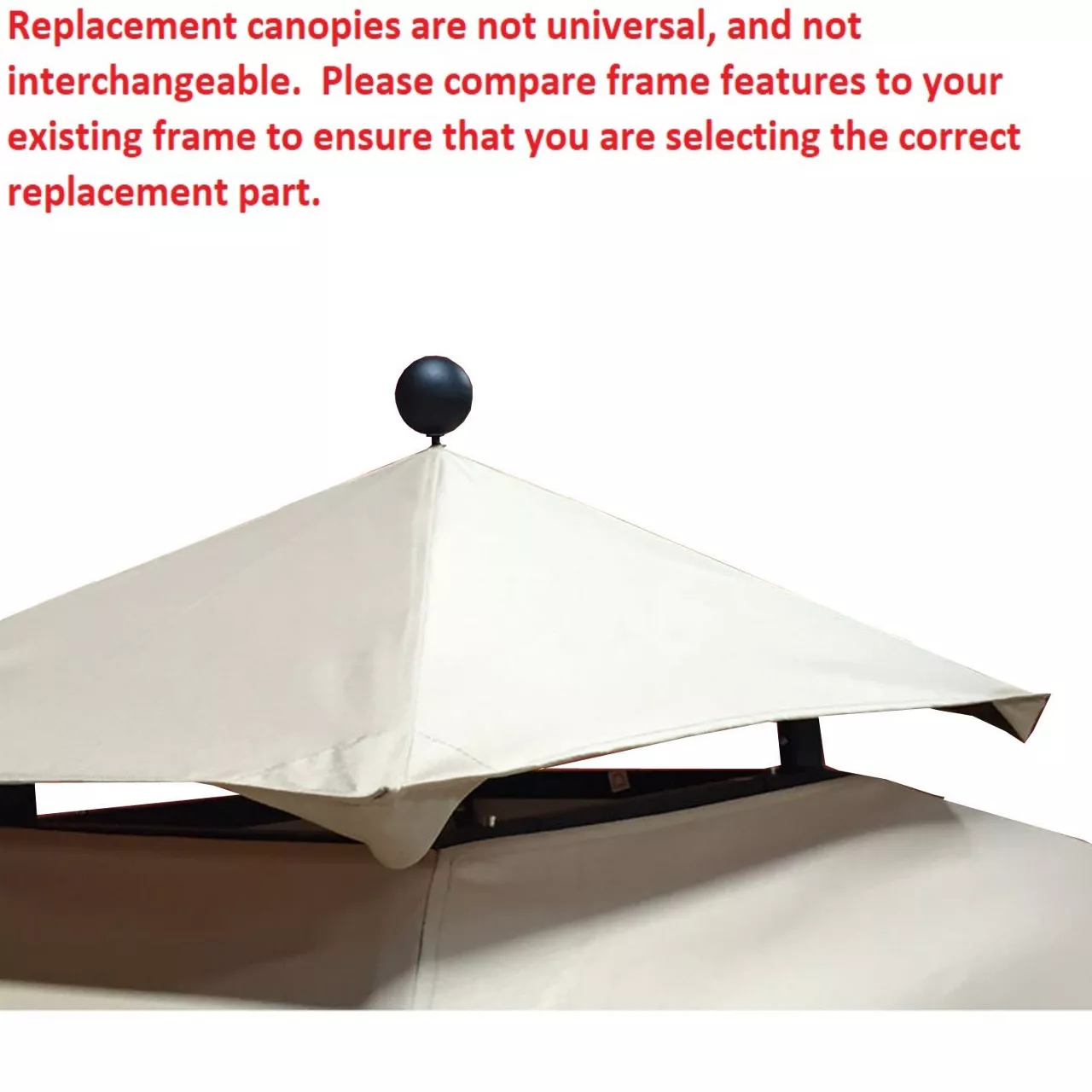 Windsor Grill Gazebo Stone Stripe Replacement Canopy 9 Windsor Grill Gazebo Stone Stripe Replacement Canopy - Image 7