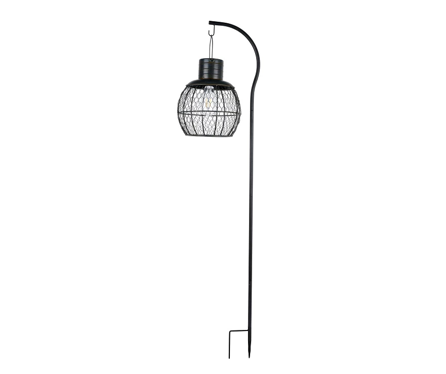 48.4" Shepherd Hook & Wire Solar Lantern Yard Stake 3 48.4" Shepherd Hook & Wire Solar Lantern Yard Stake