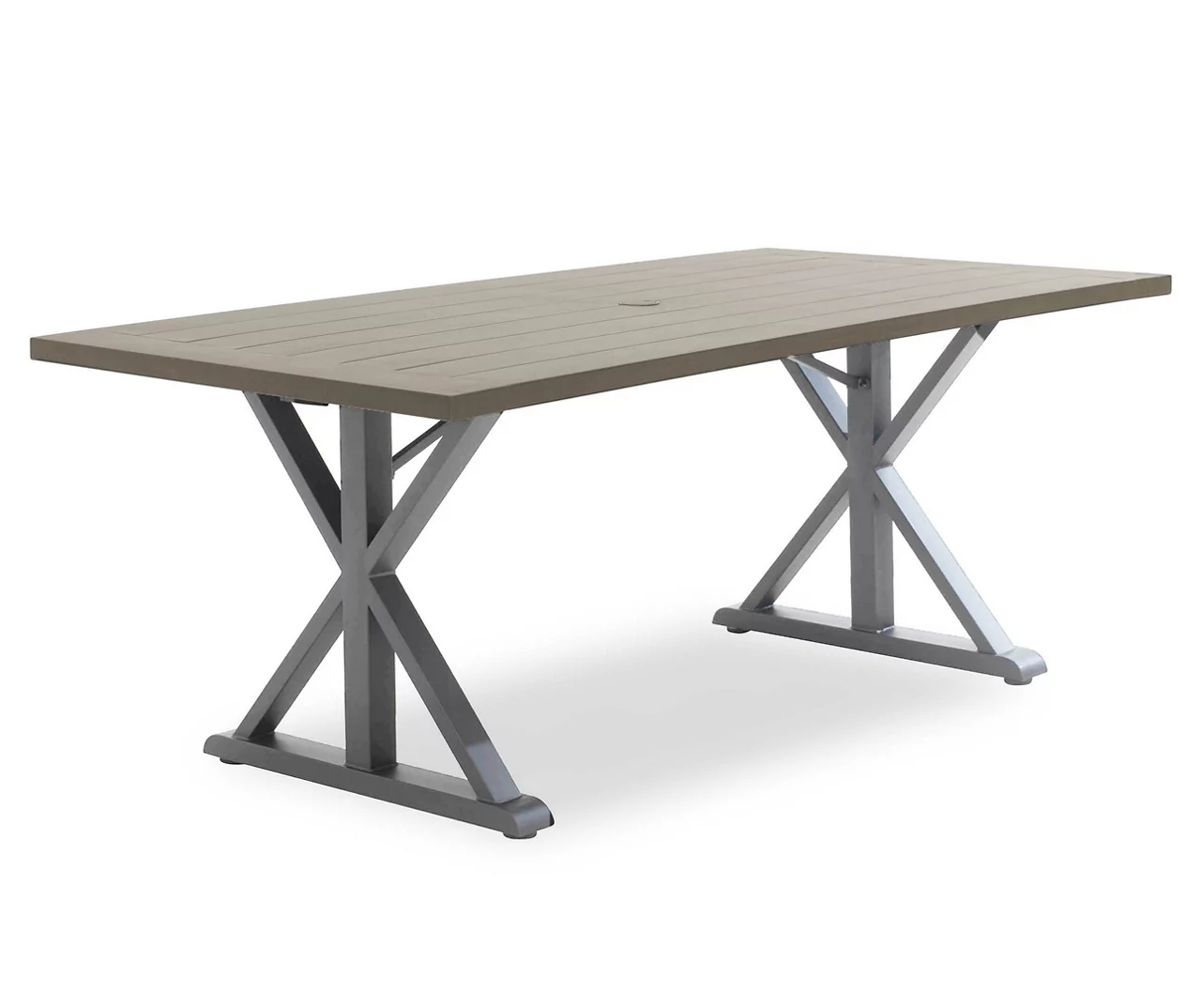 Sandpointe Brown Steel Rectangular Patio Dining Table 3 Sandpointe Brown Steel Rectangular Patio Dining Table