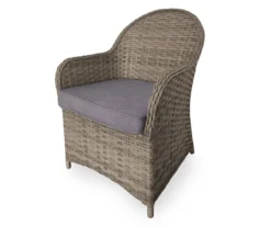 Broyhill Autumn Cove All-Weather Wicker Cushioned Patio Captain's Dining Chair -Garden Furniture Store 810554527