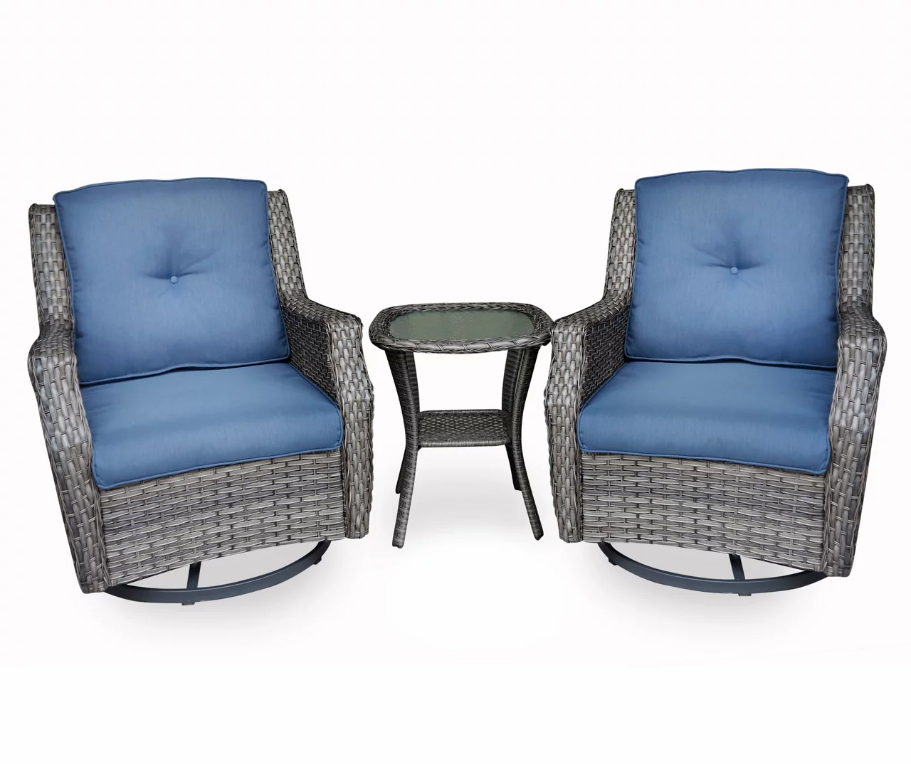 Real Living Rockbridge 3-Piece Cushioned Patio Glider & Side Table Set 5 Real Living Rockbridge 3-Piece Cushioned Patio Glider & Side Table Set - Image 3