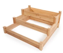 53.1" Wood 3-Tiered Raised Garden Bed -Garden Furniture Store 810555900 2
