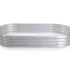 70.9" Oval Galvanized Raised Garden Bed -Garden Furniture Store 810555902
