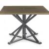 Autumn Cove Light Brown Wood Look Square Steel Patio Dining Table 2 Autumn Cove Light Brown Wood Look Square Steel Patio Dining Table -Garden Furniture Store 810557039 4