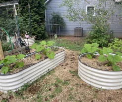 42" Pearl White Metal Raised Garden Bed -Garden Furniture Store 810559830 2