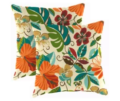 Garden Furniture Store 21 16" Lensing Jungle Outdoor Throw Pillows, 2-Pack