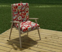Daelyn Cherry French Edge Outdoor Chair Cushion 21 Daelyn Cherry French Edge Outdoor Chair Cushion -Garden Furniture Store 810560543 5