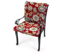 Daelyn Cherry French Edge Outdoor Chair Cushion 24 Daelyn Cherry French Edge Outdoor Chair Cushion -Garden Furniture Store 810560543 8