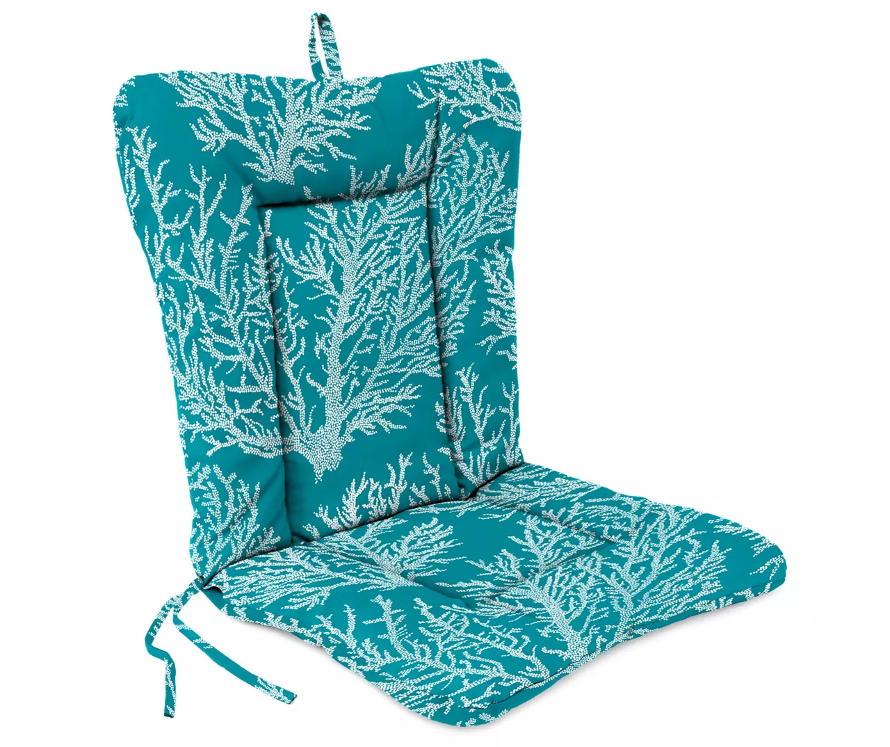 Sea Coral Turquoise Euro Style Outdoor Chair Cushion 3 Sea Coral Turquoise Euro Style Outdoor Chair Cushion