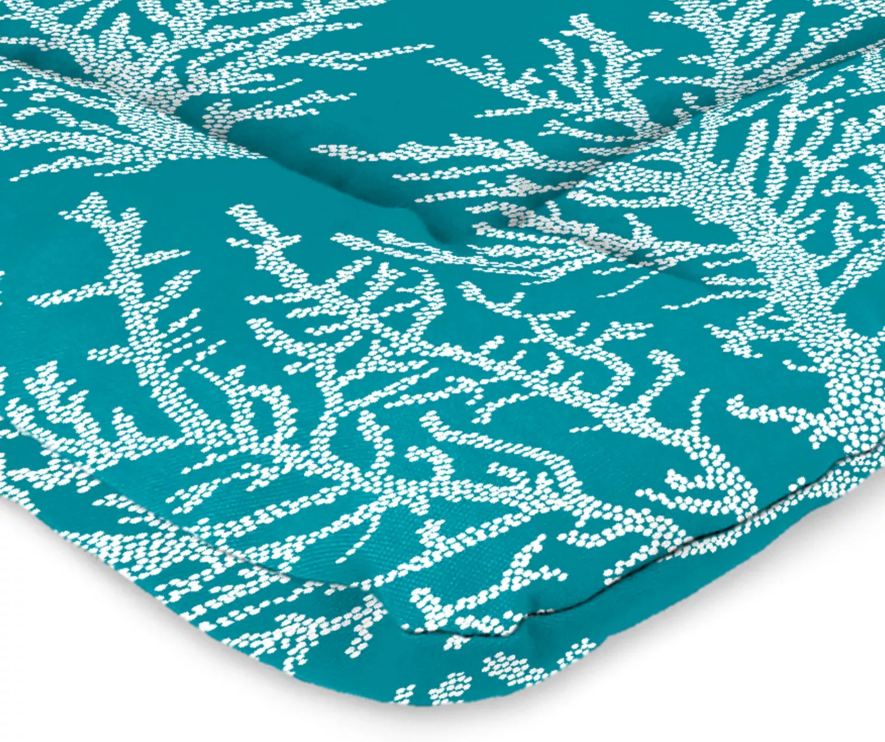 Sea Coral Turquoise Euro Style Outdoor Chair Cushion 8 Sea Coral Turquoise Euro Style Outdoor Chair Cushion - Image 6