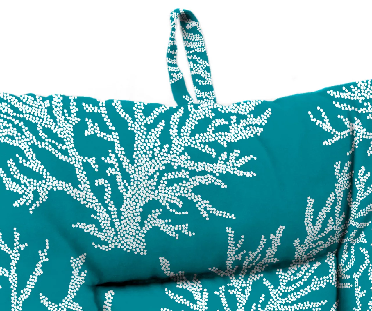 Sea Coral Turquoise Euro Style Outdoor Chair Cushion 9 Sea Coral Turquoise Euro Style Outdoor Chair Cushion - Image 7