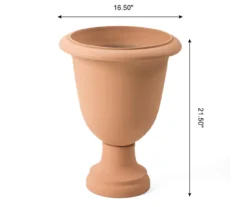 Glitzhome Plastic Urn Planters, 2-Pack -Garden Furniture Store 810565980 5