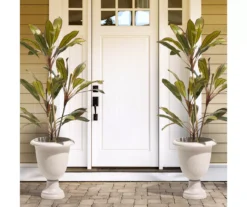 Glitzhome Plastic Urn Planters, 2-Pack -Garden Furniture Store 810565981 3