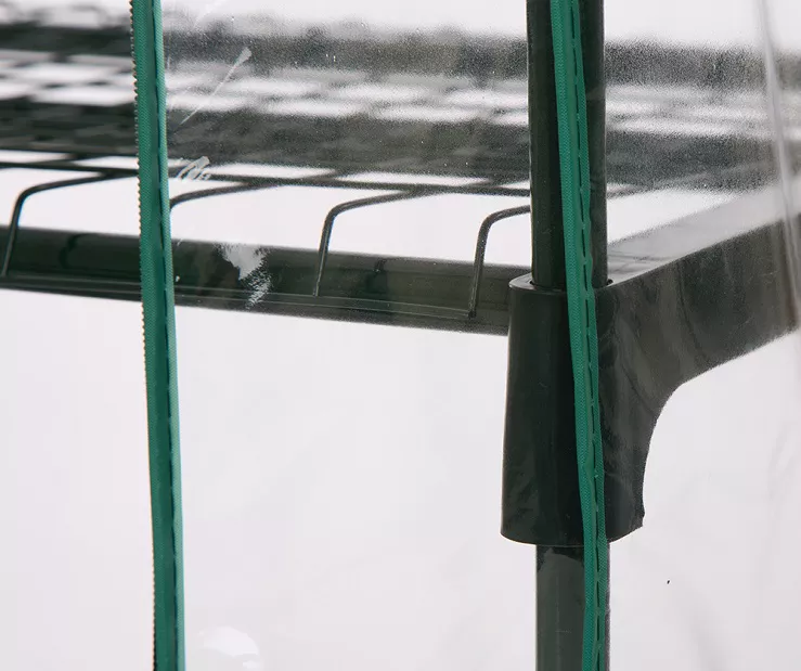 49.25" PVC & Metal 3-Tier Mini Greenhouse 7 49.25" PVC & Metal 3-Tier Mini Greenhouse - Image 5