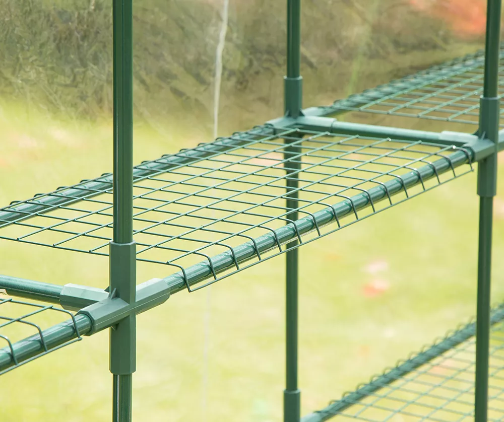 84.25" PVC & Metal 6-Shelf Walk-In Greenhouse 4 84.25" PVC & Metal 6-Shelf Walk-In Greenhouse - Image 2