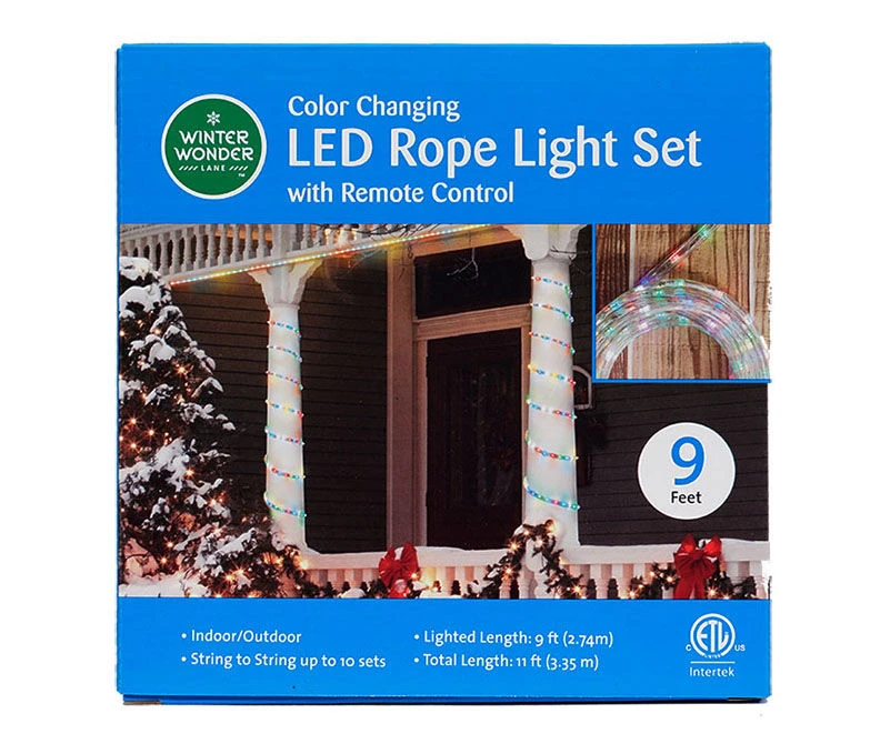 9' Color Changing LED Rope Light With Remote Control 4 9' Color Changing LED Rope Light With Remote Control - Image 2