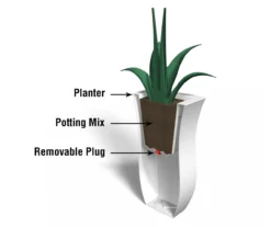 Mayne Inc. 16" Valencia Plastic Planter -Garden Furniture Store 810567854 6