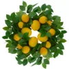 18" Lemon & Teardrop Leaf Wreath 2 18" Lemon & Teardrop Leaf Wreath -Garden Furniture Store 810574679
