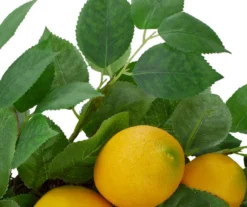 18" Lemon & Teardrop Leaf Wreath -Garden Furniture Store 810574679 3