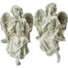 Northlight Sitting Angel 2-Piece Garden Statuary Set -Garden Furniture Store 810575977