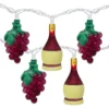 Northlight Grape & Wine Bottle Mini Light Set, 10-Lights -Garden Furniture Store 810576210