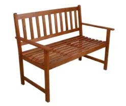 Northlight Light Brown Acacia Wood Patio Bench -Garden Furniture Store 810576214 1