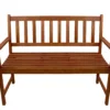 Northlight Light Brown Acacia Wood Patio Bench -Garden Furniture Store 810576214