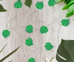 Northlight Green Leaf LED Mini Light Set, 10-Lights -Garden Furniture Store 810576253 1