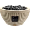 13" Yorktown Fluted Gas Stone Resin Tabletop Fire Bowl 1 13" Yorktown Fluted Gas Stone Resin Tabletop Fire Bowl -Garden Furniture Store 810582920 A0 1