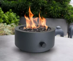 10" Black Gas Steel Tabletop Fire Bowl -Garden Furniture Store 810584310 B0 3