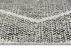 Jani Lagos Gray Geometric Outdoor Area Rug, (5' X 7') -Garden Furniture Store 810586754 810586755 810586756 A0 6 1