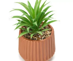 Artificial Succulent In Terra-Cotta Cement Pot -Garden Furniture Store 810587243 A8 2