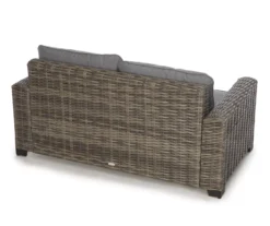Broyhill Pembroke All-Weather Wicker Cushioned Patio Loveseat -Garden Furniture Store 810588207 0486 A8 3