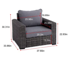 Broyhill Pembroke All-Weather Wicker Cushioned Patio Lounge Chair -Garden Furniture Store 810588247 X0 2