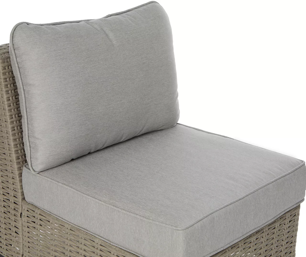Pembroke All-Weather Wicker Cushioned Patio Armless Sofa Chair 7 Pembroke All-Weather Wicker Cushioned Patio Armless Sofa Chair - Image 5