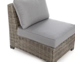 Pembroke All-Weather Wicker Cushioned Patio Armless Sofa Chair 26 Pembroke All-Weather Wicker Cushioned Patio Armless Sofa Chair -Garden Furniture Store 810588255 0479 A8 5