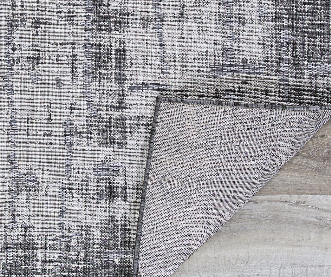 Tiverton Anthracite Light Gray Abstract Outdoor Area Rug 6 Tiverton Anthracite Light Gray Abstract Outdoor Area Rug - Image 4