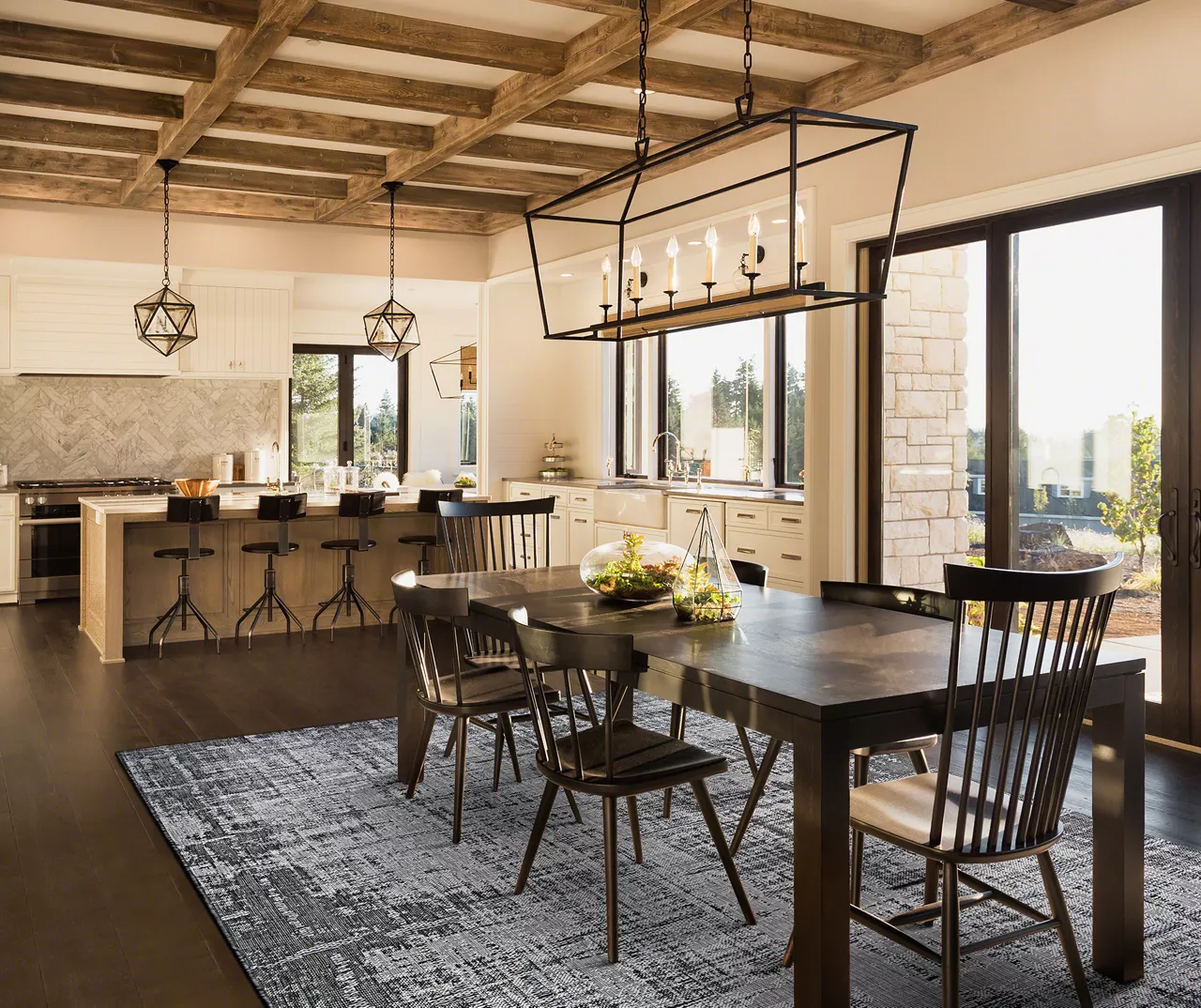 Tiverton Anthracite Light Gray Abstract Outdoor Area Rug 7 Tiverton Anthracite Light Gray Abstract Outdoor Area Rug - Image 5